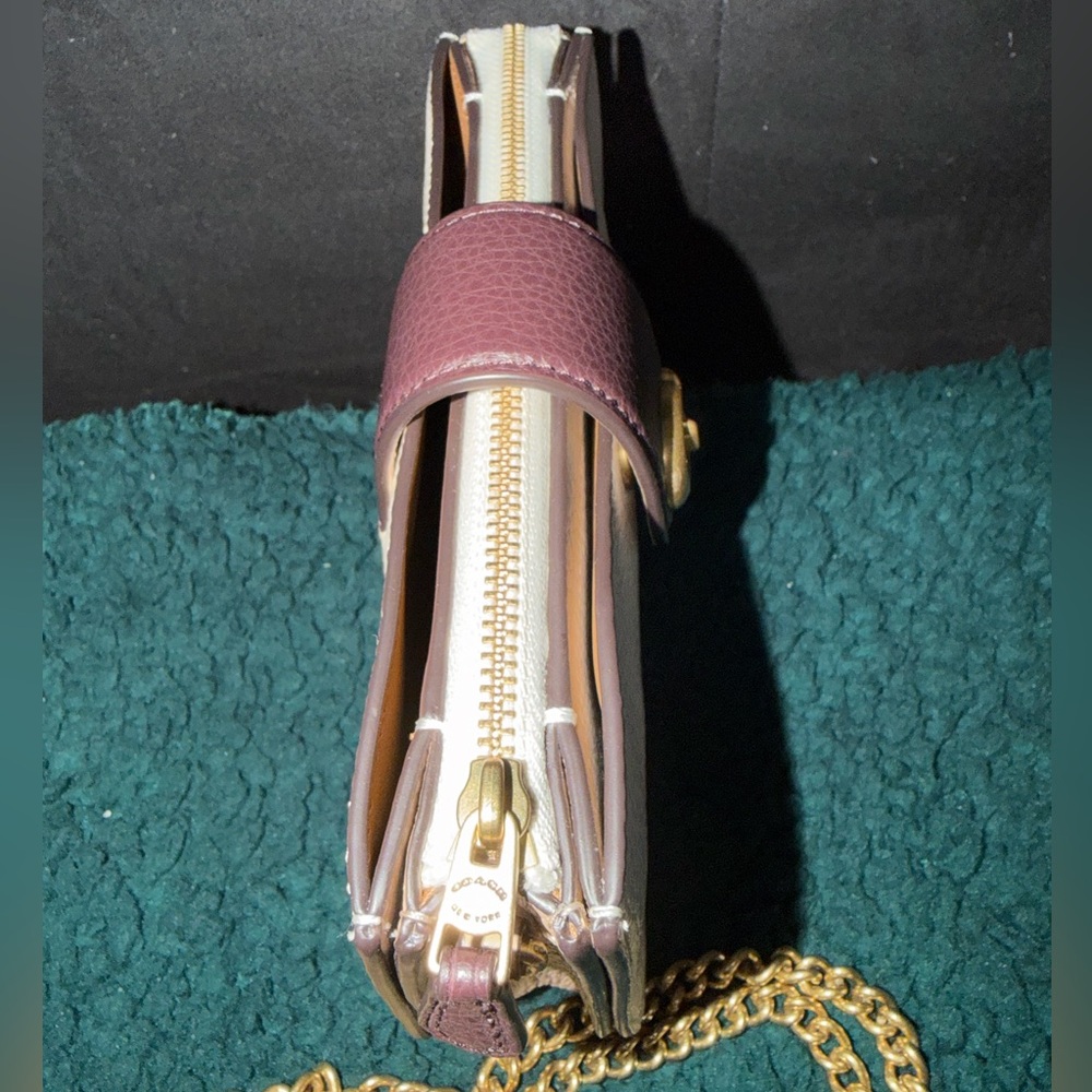 Coach Pebbled Leather Crossbody Bag with Chain Strap (Nordstrom Exclusive) - Picture 5 of 10